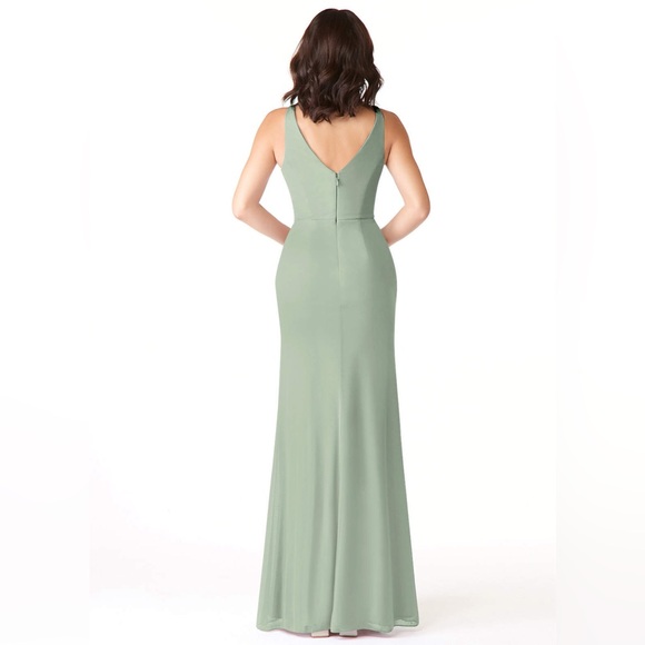 Azazie Leandra Dusty Sage A2 - Picture 2 of 12